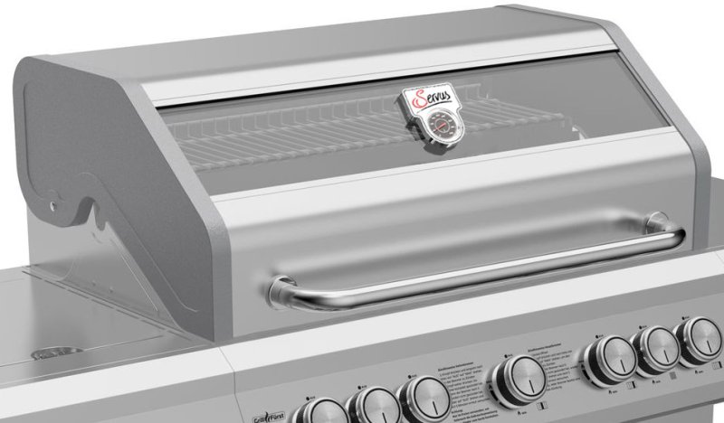 Grillfürst G521E 5-Brenner Edelstahl-Gasgrill  - Servus Sonderedition - Edelstahlroste