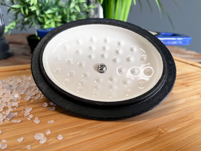 Grillfürst Dutch Oven Sternentöpfchen / Gusseisen Bräter - emailliert - XS - blau