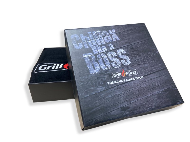 Grillfürst Premium Saunatuch / Handtuch / Badetuch / Strandtuch XL, 100% Baumwolle, 90 x 200 cm