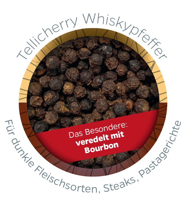 Grillfürst Tellicherry Whiskypfeffer (Bourbon) - Keramikdose 80g