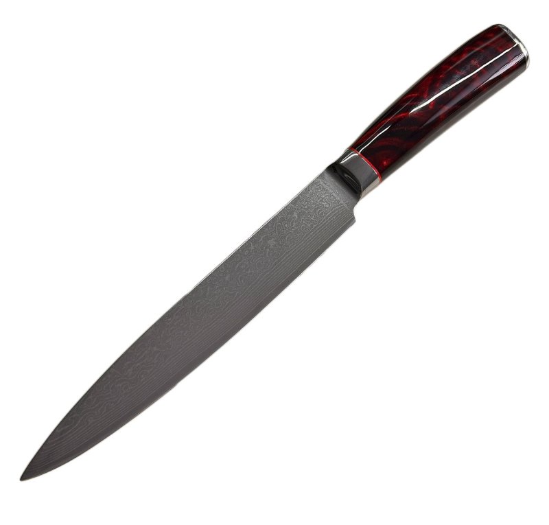 Grillfürst Tranchiermesser aus Damaststahl - Klingenlänge 20 cm