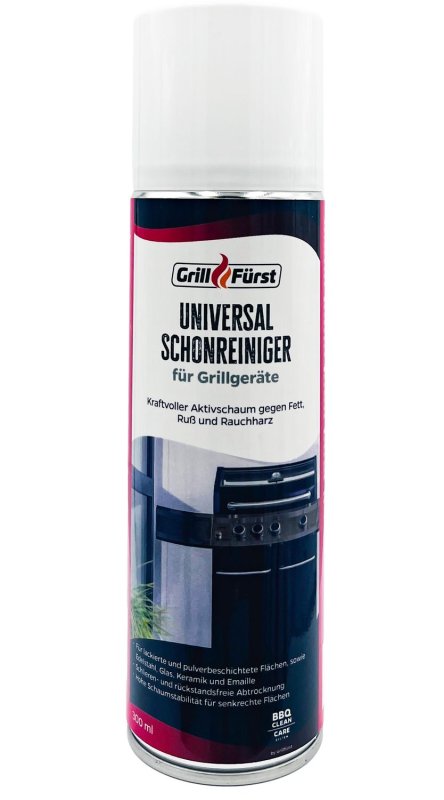Grillfürst Universal Schon-Reiniger für Grillgeräte - 300 ml - Aktiv-Schaumreiniger