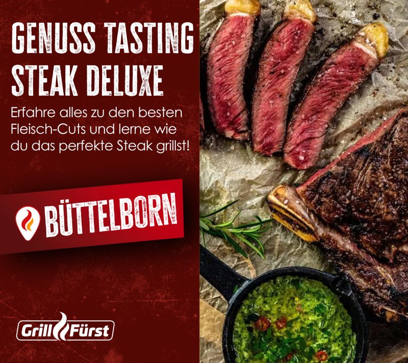 Grillfürst Genuss Tasting Steak Deluxe - Donnerstag, 26.02.2026 - 17:00 Uhr - Büttelborn
