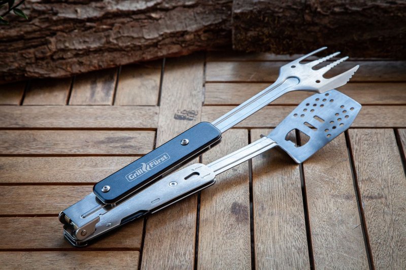Grillfürst BBQ - Multitool - 4in1 Grillbesteck - Grillgadget