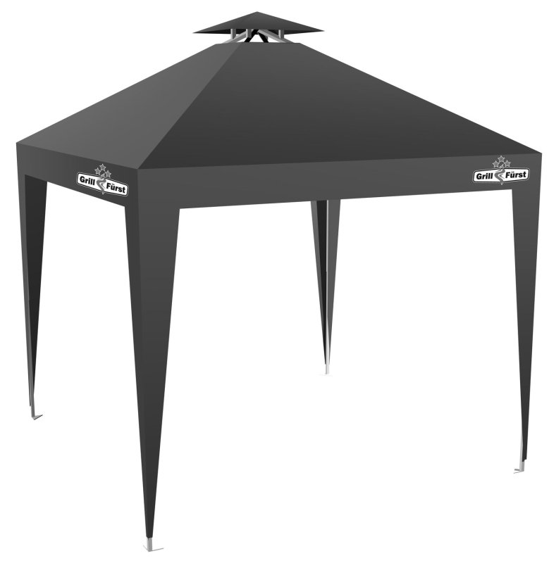 Grillfürst Pop-Up Pavillon / Grillpavillon / Gartenpavillon / Grillzelt 3x3m v3 - mit Rauchabzug