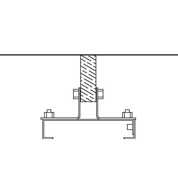 Heatstrip Design Montagebügel für Balken und Stangen