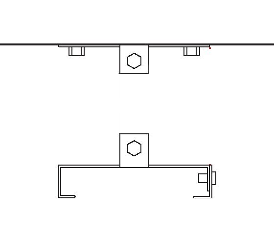 Heatstrip Design Deckenhalterung ohne Stange