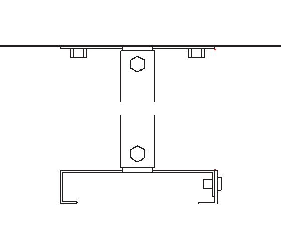 Heatstrip Design Deckenhalterung 300mm