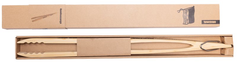 Grillfürst Grillzange Bambus 60 cm extra lang - Hertha BSC Edition