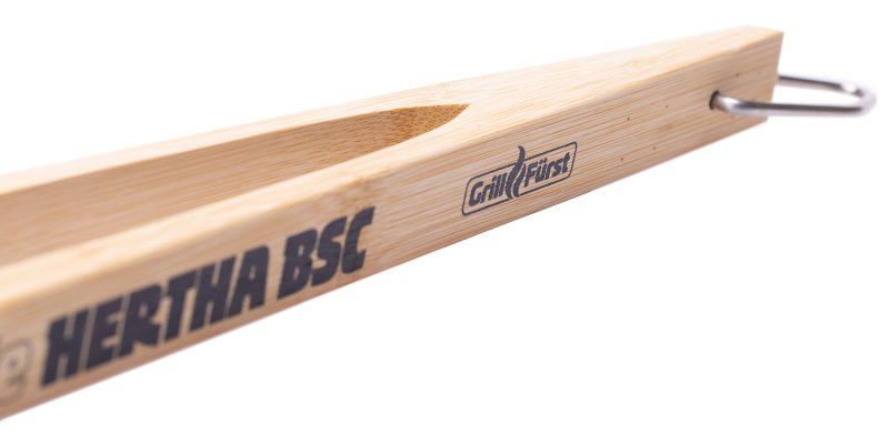 Grillfürst Grillzange Bambus 60 cm extra lang - Hertha BSC Edition
