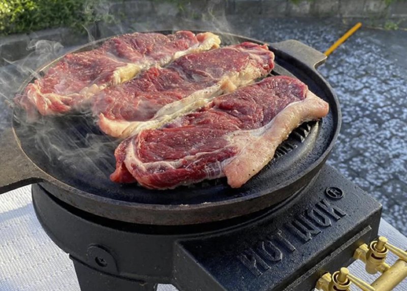 Hot Wok Gusseisen Grillplatte / Ø 32,5cm