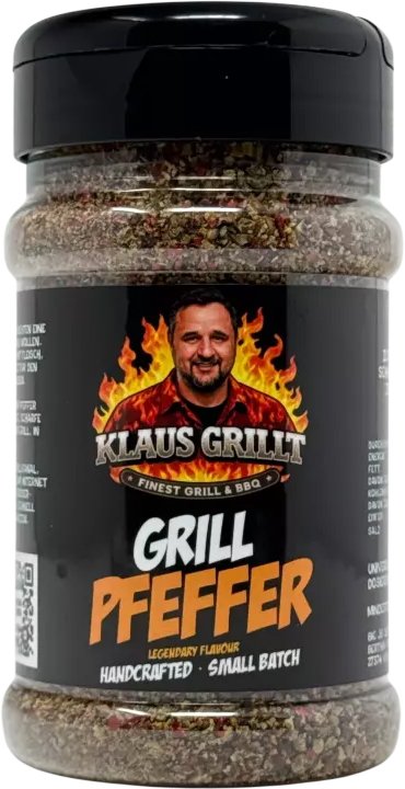Klaus grillt Grillpfeffer 220g Streuer