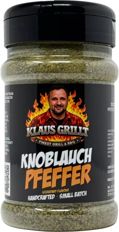 Klaus grillt Knoblauchpfeffer 260g Streuer