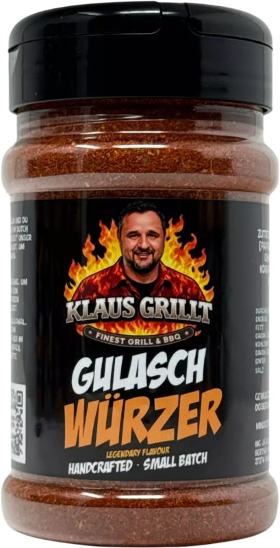 Klaus grillt Gulasch Würzer 190g Streuer