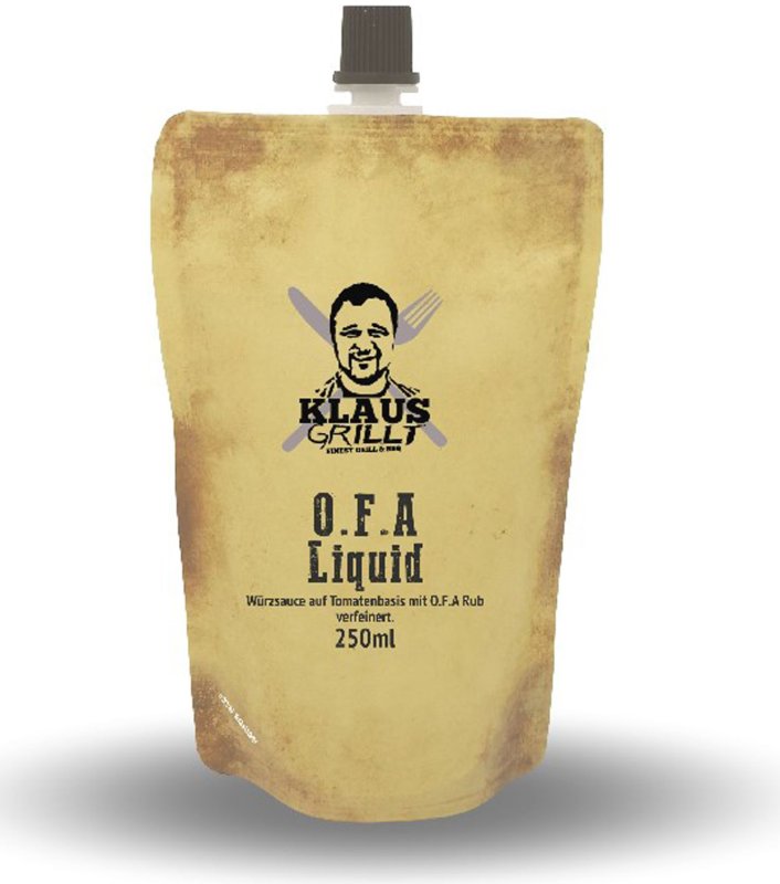 O.F.A Liquid Grillsauce 250 ml by Klaus grillt