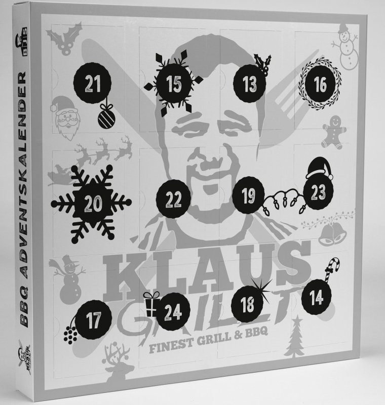 Klaus grillt - BBQ Adventskalender 2022 mit 24 Würzmischungen