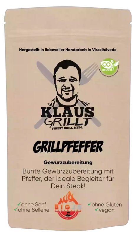 Grillpfeffer 150 g Beutel by Klaus grillt