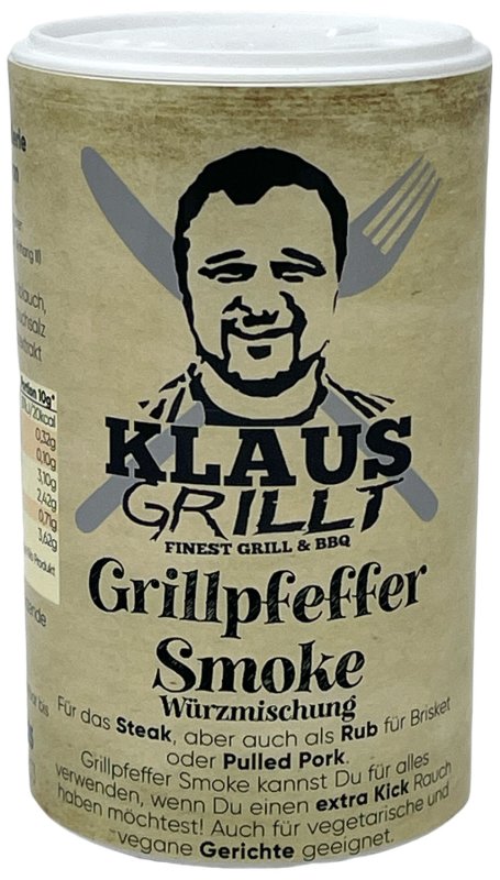 Grillpfeffer Smoke 100 g Streuer by Klaus grillt