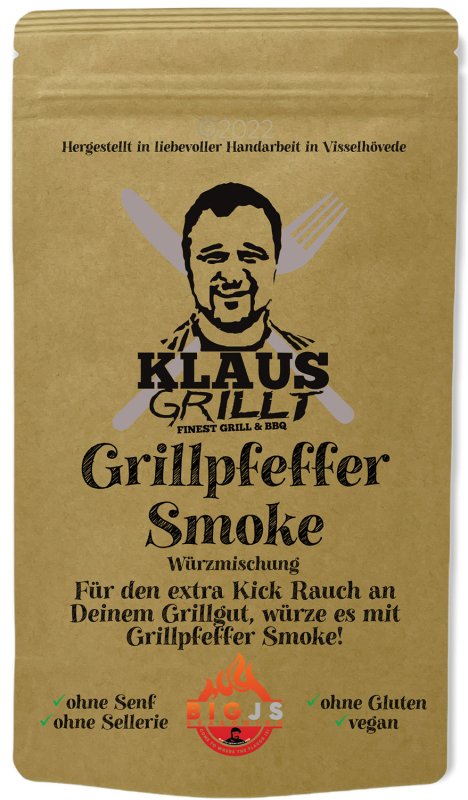 Grillpfeffer Smoke 250 g Beutel by Klaus grillt