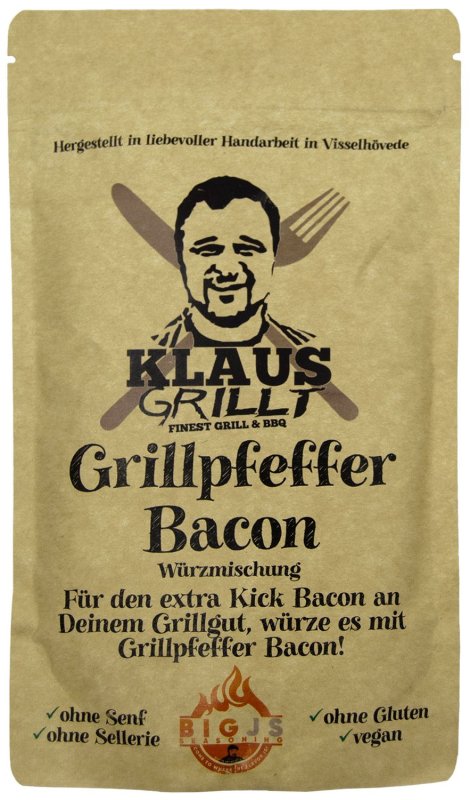 Grillpfeffer Bacon 250 g Beutel by Klaus grillt