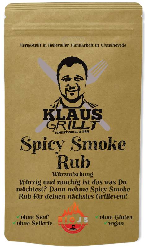 Spicy Smoke Rub 250 g Beutel by Klaus grillt