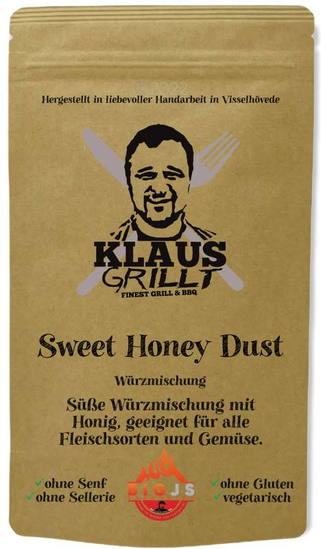 Sweet Honey Dust 250 g Beutel by Klaus grillt