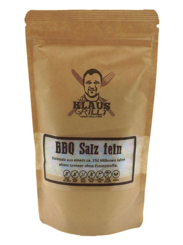 BBQ Salz fein 450 g Beutel by Klaus grillt