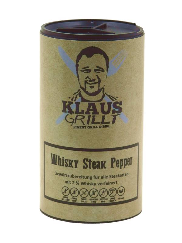 Whisky Pepper 100 g Streuer by Klaus grillt