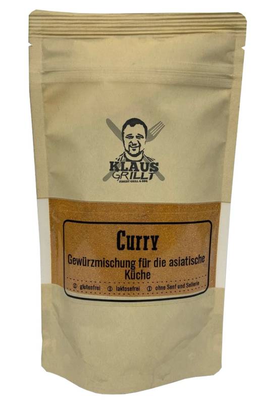 Curry Gewürzmischung 200 g Beutel by Klaus grillt