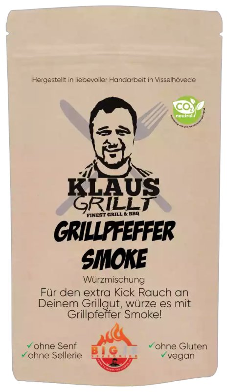 Grillpfeffer Smoke 250 g Beutel by Klaus grillt