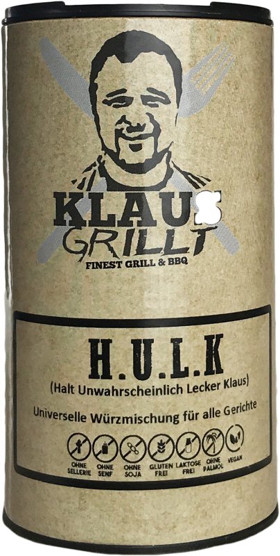 HULK Gewürzmischung 120 g Streuer by Klaus grillt