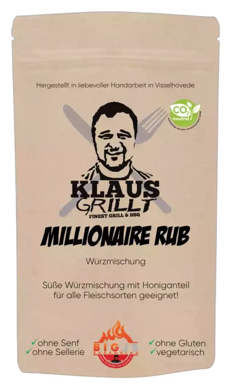 Millionaire Rub 750 g Beutel by Klaus grillt