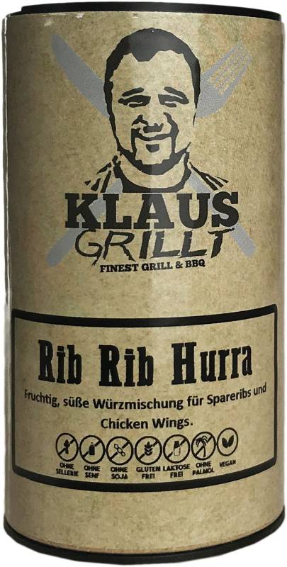 Rib Rib Hurra Rub 120 g Streuer by Klaus grillt