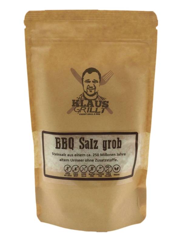 BBQ Salz grob 450 g Beutel by Klaus grillt