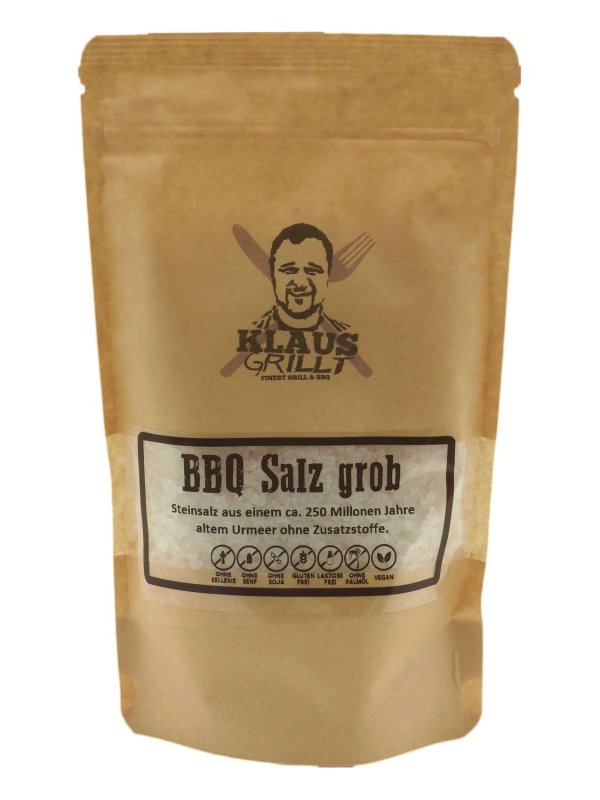 BBQ Salz grob 450 g Beutel by Klaus grillt