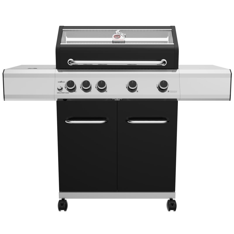 Grillfürst G410E 4-Brenner Gasgrill - 1. FC Köln Edition - Edelstahlroste