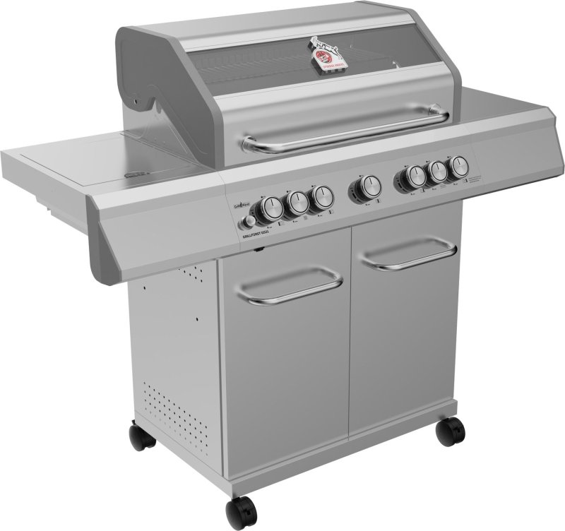 Grillfürst G521G 5-Brenner Edelstahl-Gasgrill - 1. FC Köln Edition - Gusseisenroste