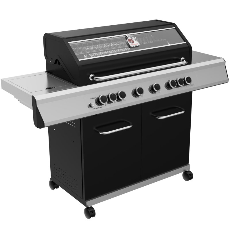 Grillfürst G620G 6-Brenner Gasgrill - 1. FC Köln Edition - Gusseisenroste