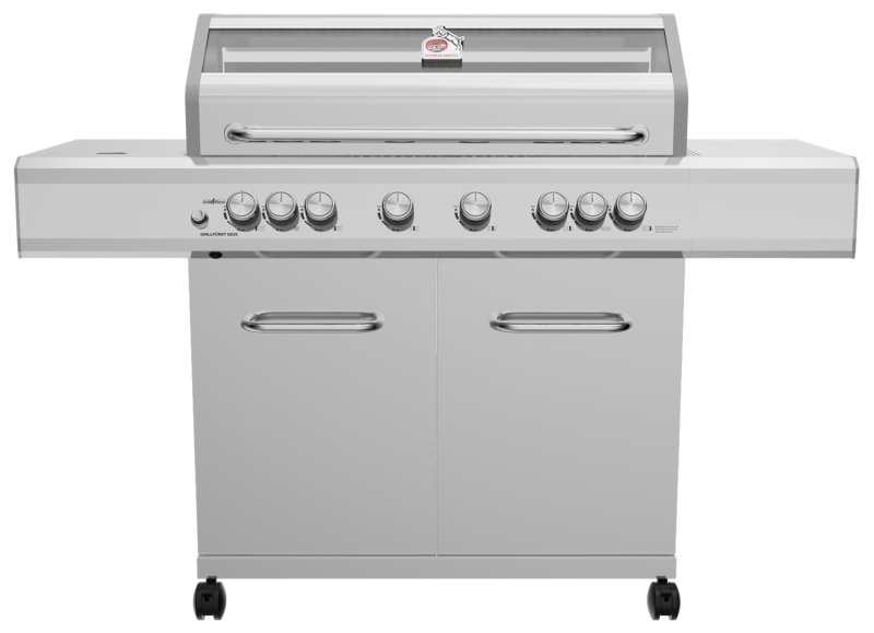 Grillfürst G621G 6-Brenner Edelstahl-Gasgrill - 1. FC Köln Edition - Gusseisenroste