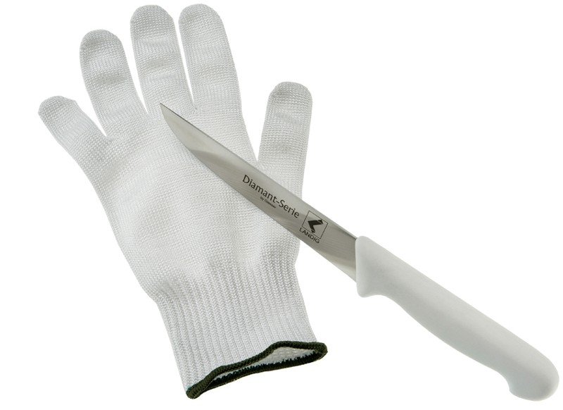 Lava Schnittschutzhandschuh, weiß Gr. S