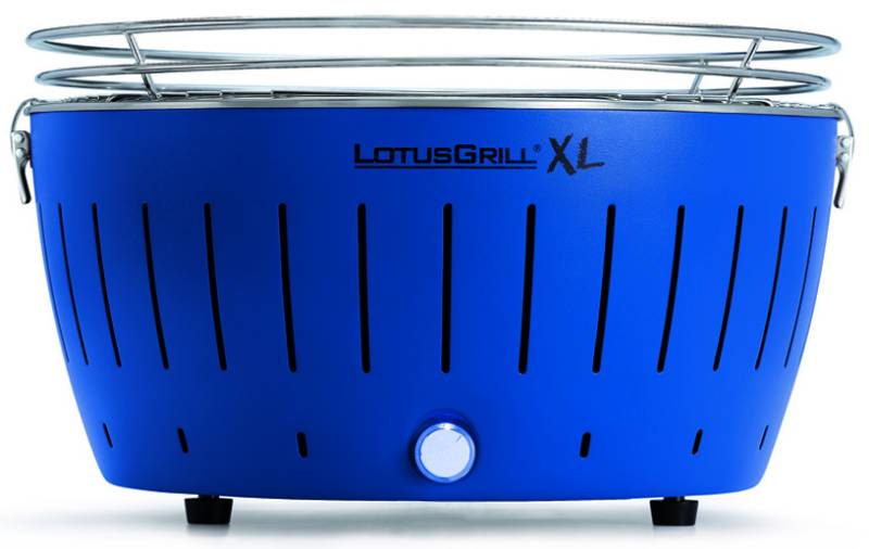 LotusGrill XL - Holzkohle Tischgrill - Tiefblau inkl. Tasche