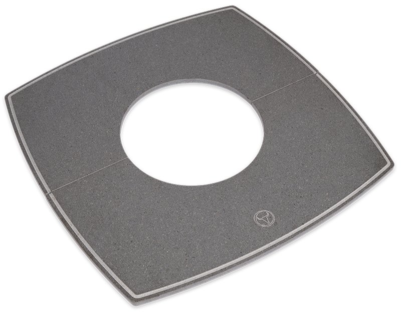 Moesta One Fireplace - Cortenstahl mit Lavastein Feuerplatte