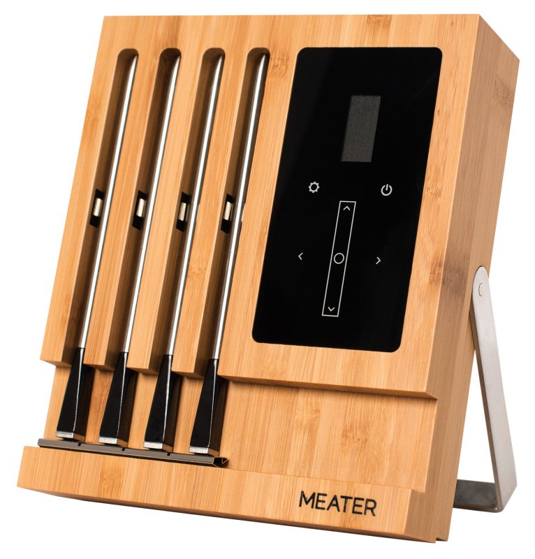MEATER Block Bluetooth / WLAN Grillthermometer mit 4 Fühlern - 50 Meter Reichweite - WLAN- und Standalone Modus