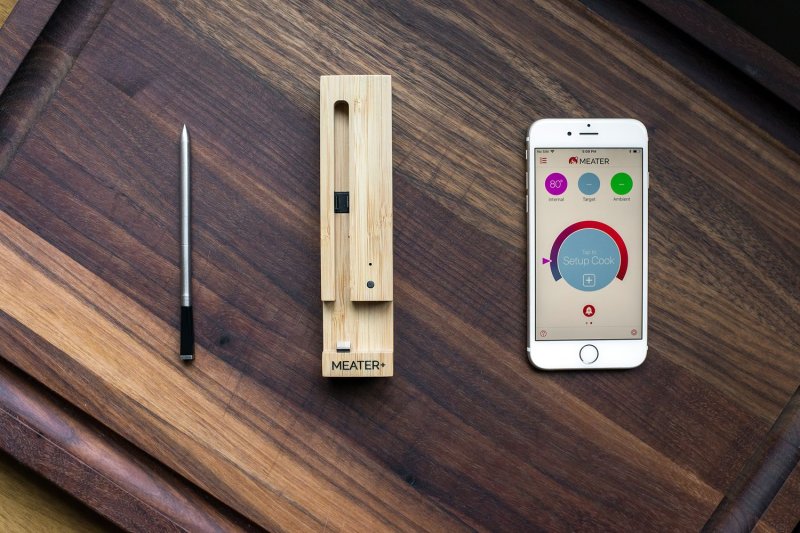 MEATER Plus Bluetooth / WLAN Grillthermometer - 50 Meter Reichweite