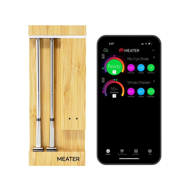 MEATER Pro Duo Bluetooth / WLAN Grillthermometer mit 2 Messfühlern - NEU 2025