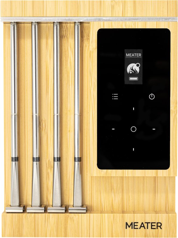 MEATER Pro XL Bluetooth / WLAN Grillthermometer mit 4 Fühlern - 75 Meter Reichweite - WLAN- und Standalone-Modus - Fühler bis 550°C und wasserdicht
