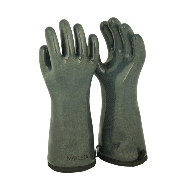 Moesta HeatPro Gloves - Grillhandschuhe aus Silikon - olivgrün in Größe XL (10)