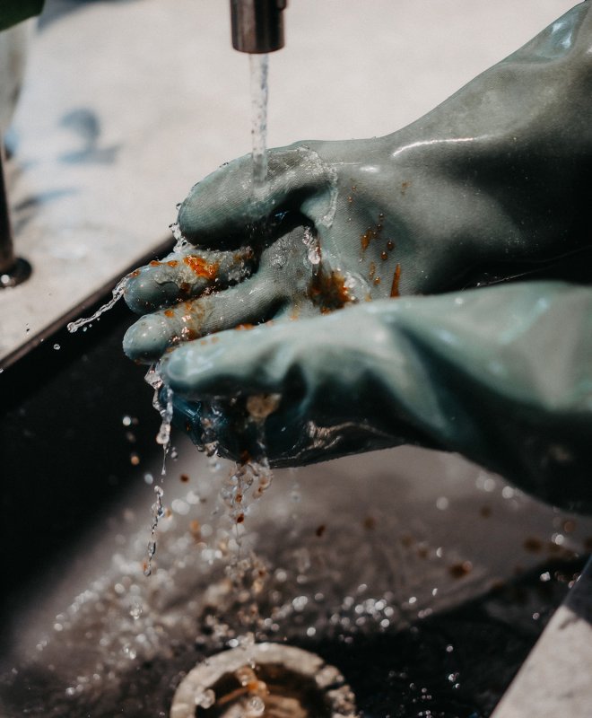 Moesta HeatPro Gloves - Grillhandschuhe aus Silikon - olivgrün in Größe S (7)