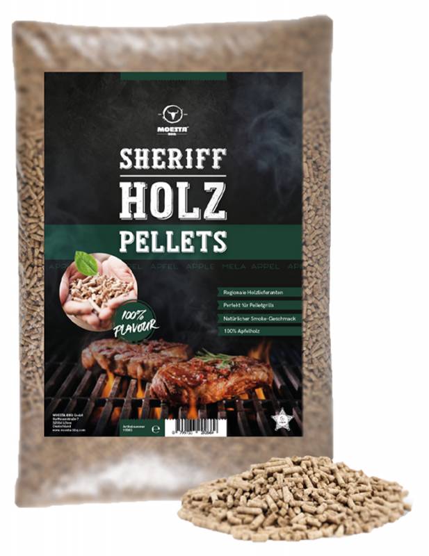 Moesta Sheriff Holz Grillpellets Apfel (5 kg)
