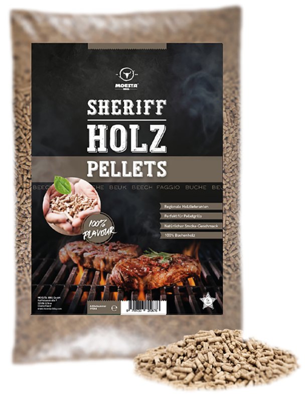 Moesta Sheriff Holz Grillpellets Buche (5 kg)